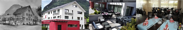 Restaurant Eintracht um 1900 und heute