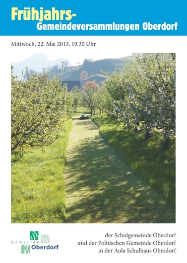 Broschüre Frühjahrsgemeinde
